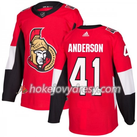 Pánské Hokejový Dres Ottawa Senators Craig Anderson 41 Červená 2017-2018 Adidas Authentic
